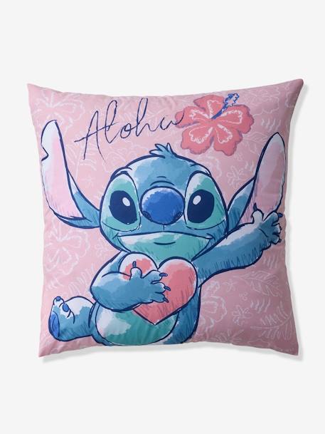 Parure enfant housse de couette + taie d'oreiller Stitch rose imprimé 