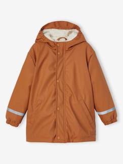 Garçon-Manteau, veste-Cire doublé sherpa garçon