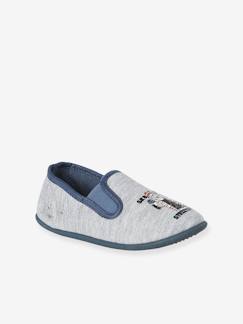 Schuhe-Jungen Stoff-Hausschuhe mit Gummizug