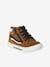 Jungen High-Sneakers aus Leder mit Reissverschluss braun 