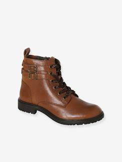 Chaussures-Chaussures fille 23-38-Boots gavroche cuir fille