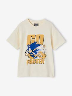 Junge-T-Shirt, Poloshirt, Unterziehpulli-T-Shirt-Jungen T-Shirt GO FASTER SONIC