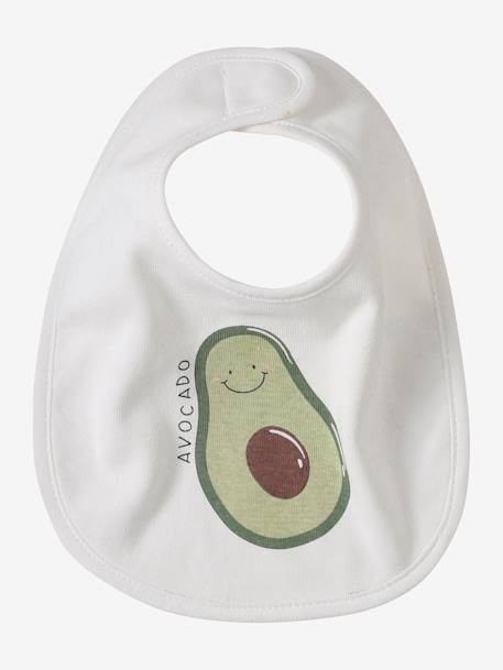 Lot de 7 bavoirs naissance vertbaudet blanc jungle+Hérisson+multicolore+rose pâle+vert d'eau 