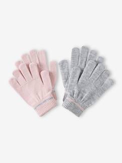 Mädchen-2er-Pack mitwachsende Mädchen Handschuhe