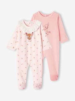 Baby-Strampler, Pyjama, Overall-2er-Pack Baby Samt-Strampler Disney Animals