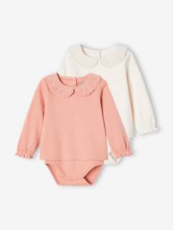 Baby-2er-Pack Baby Shirtbodys mit langen Ärmeln, Bio-Baumwolle