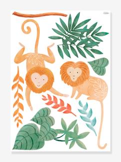 Linge de maison et décoration-Planche de stickers Décor Jungle LILIPINSO