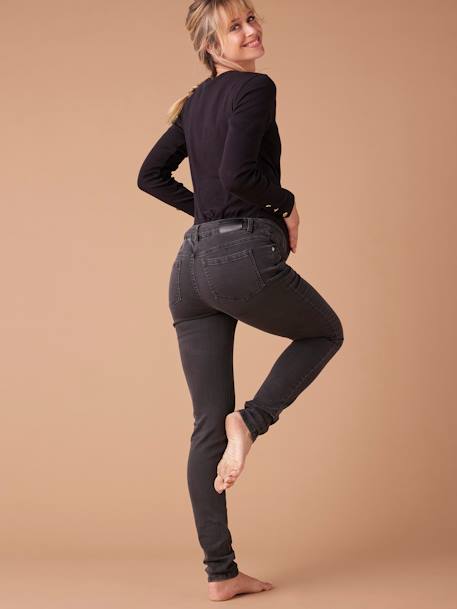 Skinny-Umstandsjeans, Seamless-Bund WATERLESS ENVIE DE FRAISE, Bundweite verstellbar dunkel blau+schwarz denim 