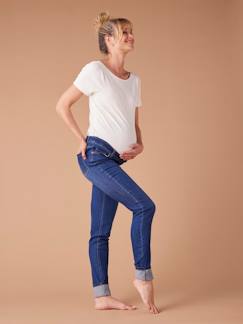 Umstandsmode-Skinny-Umstandsjeans, Seamless-Bund WATERLESS ENVIE DE FRAISE, Bundweite verstellbar