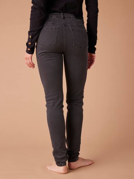 Skinny-Umstandsjeans, Seamless-Bund WATERLESS ENVIE DE FRAISE, Bundweite verstellbar dunkel blau+schwarz denim 