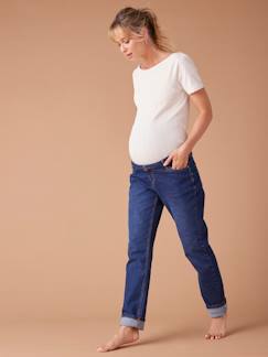 Umstandsmode-Hose-Mom-Jeans für die Schwangerschaft ENVIE DE FRAISE mit abnehmbarem Einsatz, waterless