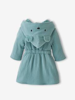 Bébé-Cape, peignoir de bain-Peignoir bébé animal en gaze de coton bio* personnalisable