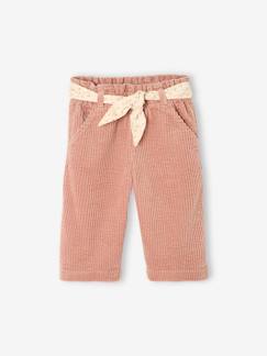 Baby-Hose, Jeans-Weite Baby Cordhose mit Bindegürtel