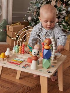 Jouet-Table d'éveil musicale bois FSC® LES ANIMAUX JOYEUX