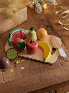 Spielzeug-Nachahmungsspiele-Küche, Geschirr und Lebensmittel-Baby Obst zum Zerteilen, Holz FSC®