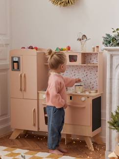 Spielzeug-Nachahmungsspiele-Küche, Geschirr und Lebensmittel-Grosse Kinder Spielküche mit Zubehör; Holz FSC®