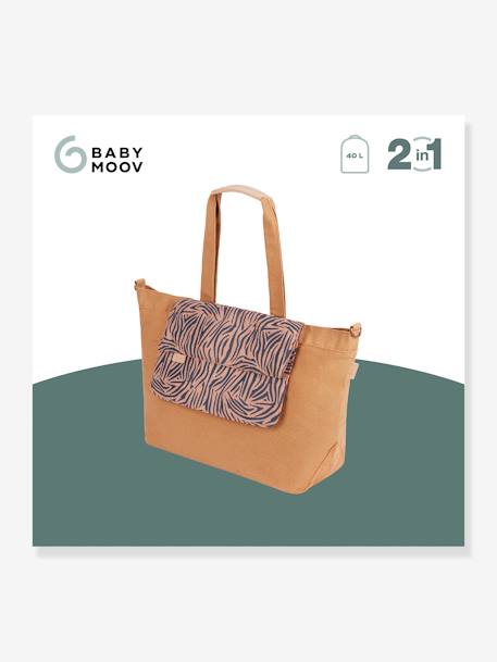 Tote bag BABYMOOV beige+marron imprimé 