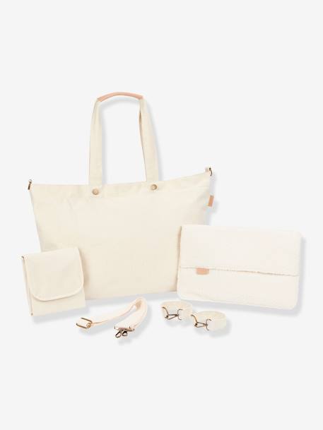 Tote bag BABYMOOV beige+marron imprimé 