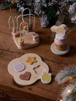 Spielzeug-Erstes Spielzeug-Erstes Lernspielzeug-3-teiliges Baby Lernspielzeug-Set, Holz FSC®