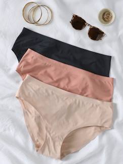 Lot de 3 culottes de grossesse sans coutures en microfibre