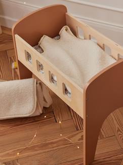 Spielzeug-Babypuppen und Puppen-Kinder Puppenbett aus Holz FSC®