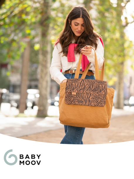 Tote bag BABYMOOV beige+marron imprimé 