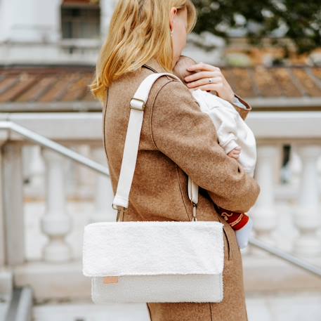 Tote bag BABYMOOV beige+marron imprimé 