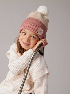 Fille-Accessoires-Ensemble bonnet snood moufles/mitaines colorblock fille