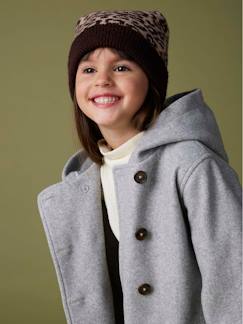 Mädchen-Mantel, Jacke-Mantel, Parka, Blouson-Mädchen Mantel mit Kapuze, Woll-Optik