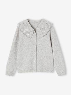 Mädchen-Festlicher Mädchen Cardigan mit Strass-Kragen