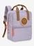 Mini Sac à dos carré Little Gang LASSIG mauve+vert 