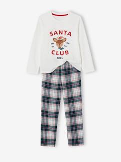 Mädchen-Mädchen Schlafanzug SANTA CLUB, Capsule Collection FAMILY Oeko-Tex