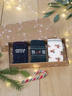 Junge-Unterwäsche-3er-Pack Jungen Weihnachtssocken BASIC Oeko-Tex