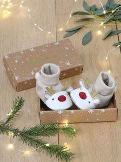 Chaussures-Chaussures bébé 17-26-Chaussons de Noël Rennes