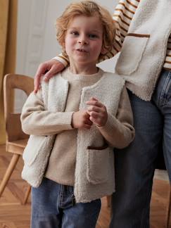 Fille-Pull, gilet, sweat-Gilet sans manches réversible enfant capsule famille