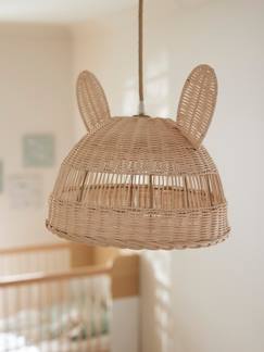 Linge de maison et décoration-Décoration-Luminaire-Abat-jour pour suspension Lapin en rotin