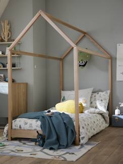 Zimmer und Aufbewahrung-Zimmer-Kinderbett, Babybett-Kinderbett "Cabane"