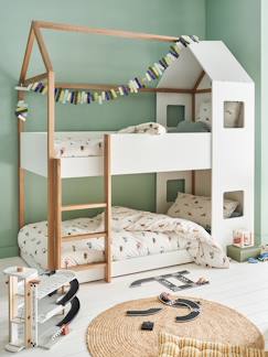 Zimmer und Aufbewahrung-Zimmer-Kinderbett, Babybett-Kinder Etagenbett CABANE, Hausbett