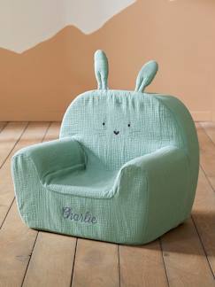 Chambre et rangement-Chambre-Chaise, tabouret, fauteuil-Fauteuil en mousse personnalisable Lapin