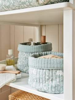 Linge de maison et décoration-Lot de 2 petits paniers de rangement réversibles DANS LES BOIS