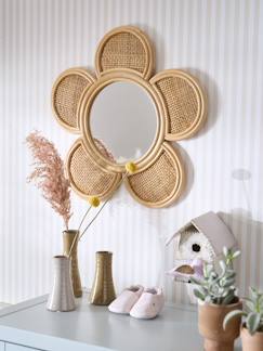 Linge de maison et décoration-Décoration-Miroir XL rotin et cannage Fleur