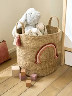 Zimmer und Aufbewahrung-Kinderzimmer Aufbewahrungskorb REGENBOGEN, Jute