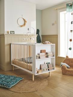 Chambre et rangement-Chambre-Lit bébé, lit enfant-Lit bébé fixe + rangement bibliothèque LIGNE BOULIER