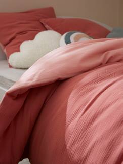 Linge de maison et décoration-Linge de lit enfant-Parure enfant bicolore fourre de duvet + taille d'oreiller