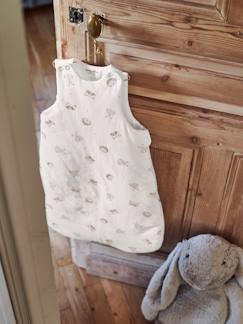 Bettwäsche & Dekoration-Baby-Bettwäsche-Bio-Kollektion: Ärmelloser Baby Schlafsack ,,Kleine Freunde", personalisierbar