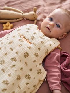 Linge de maison et décoration-Linge de lit bébé-Gigoteuse sans manches en gaze de coton personnalisable GRENIER 