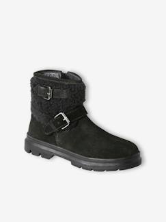 Schuhe-Mädchenschuhe 23-38-Mädchen Leder-Boots mit Riemen