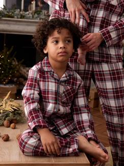 Garçon-Pyjama, surpyjama-Pyjama de Noël à carreaux enfant capsule famille