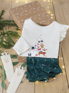 Fille-Pyjama, surpyjama-Coffret Noël pyjama + chaussettes