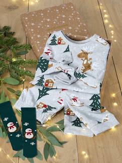 Junge-Jungen Weihnachts-Geschenkset: Schlafanzug & Socken Oeko-Tex